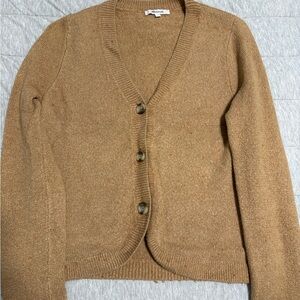 Madewell Camel Button-Up Cardigan